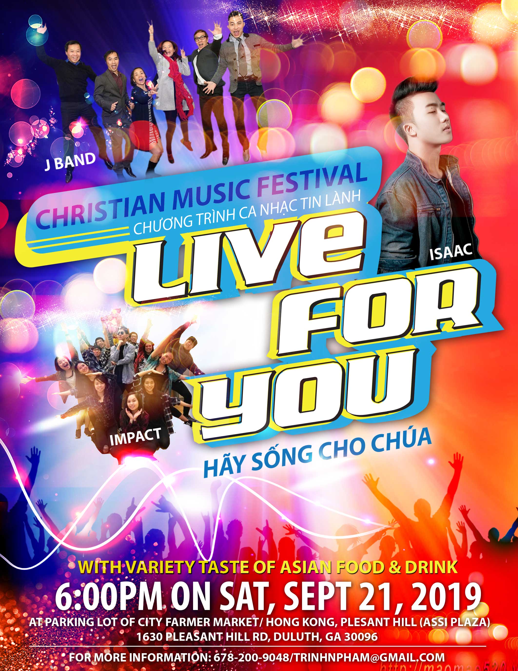 Christian Music Festival &#8211; Live For You FLYER Sept
