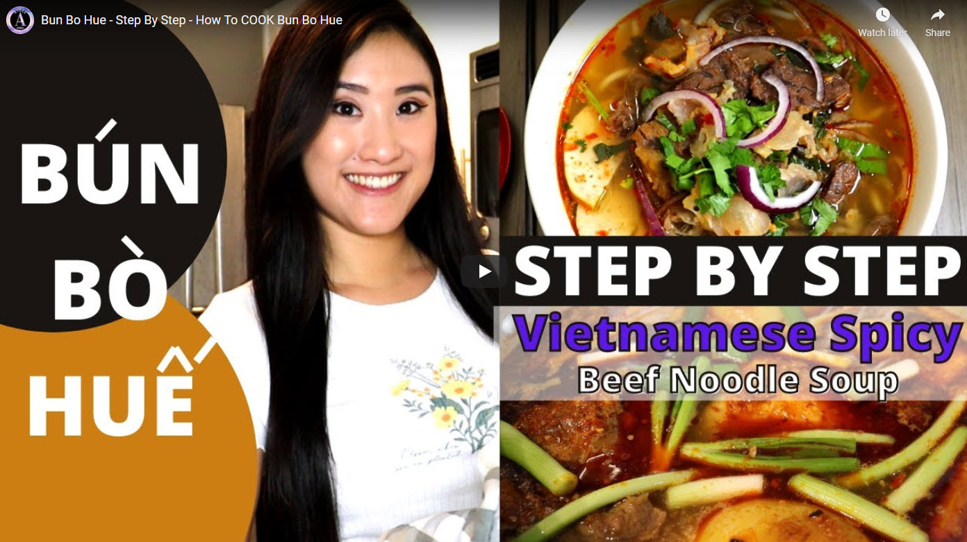 BÚN BÒ HUẾ 🍜 RECIPE – SPICY VIETNAMESE BEEF & PORK NOODLE