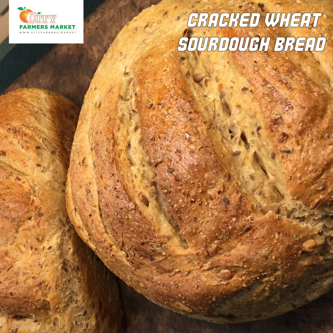 Cracked Wheat Sourdough Bread