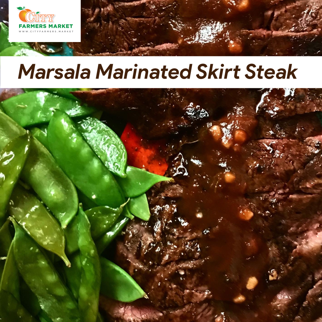 Marsala Marinated Skirt Steak