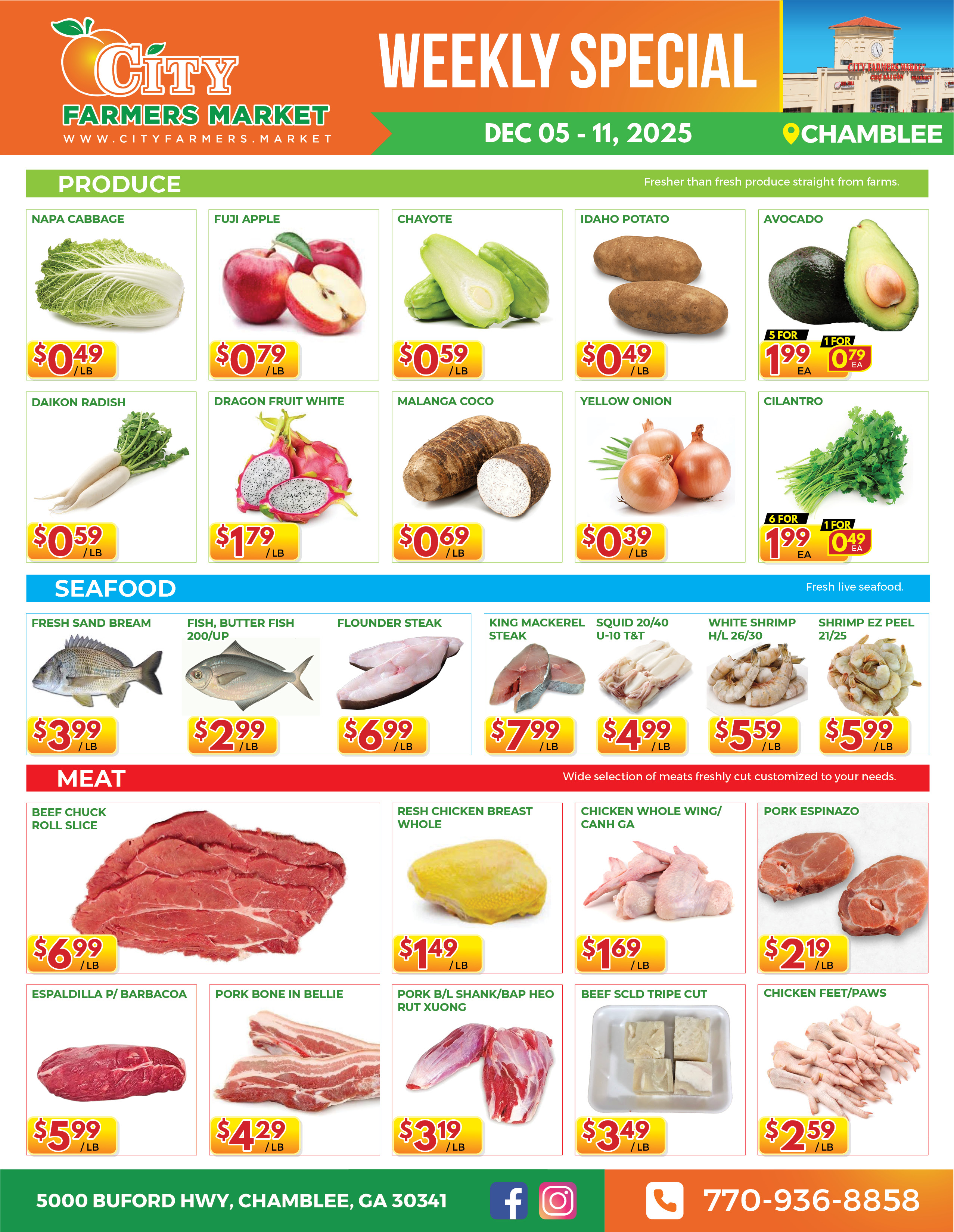 [object object] Weekly Special – CFM#1 @ Chamblee CFM1 Dec 05 11 20252