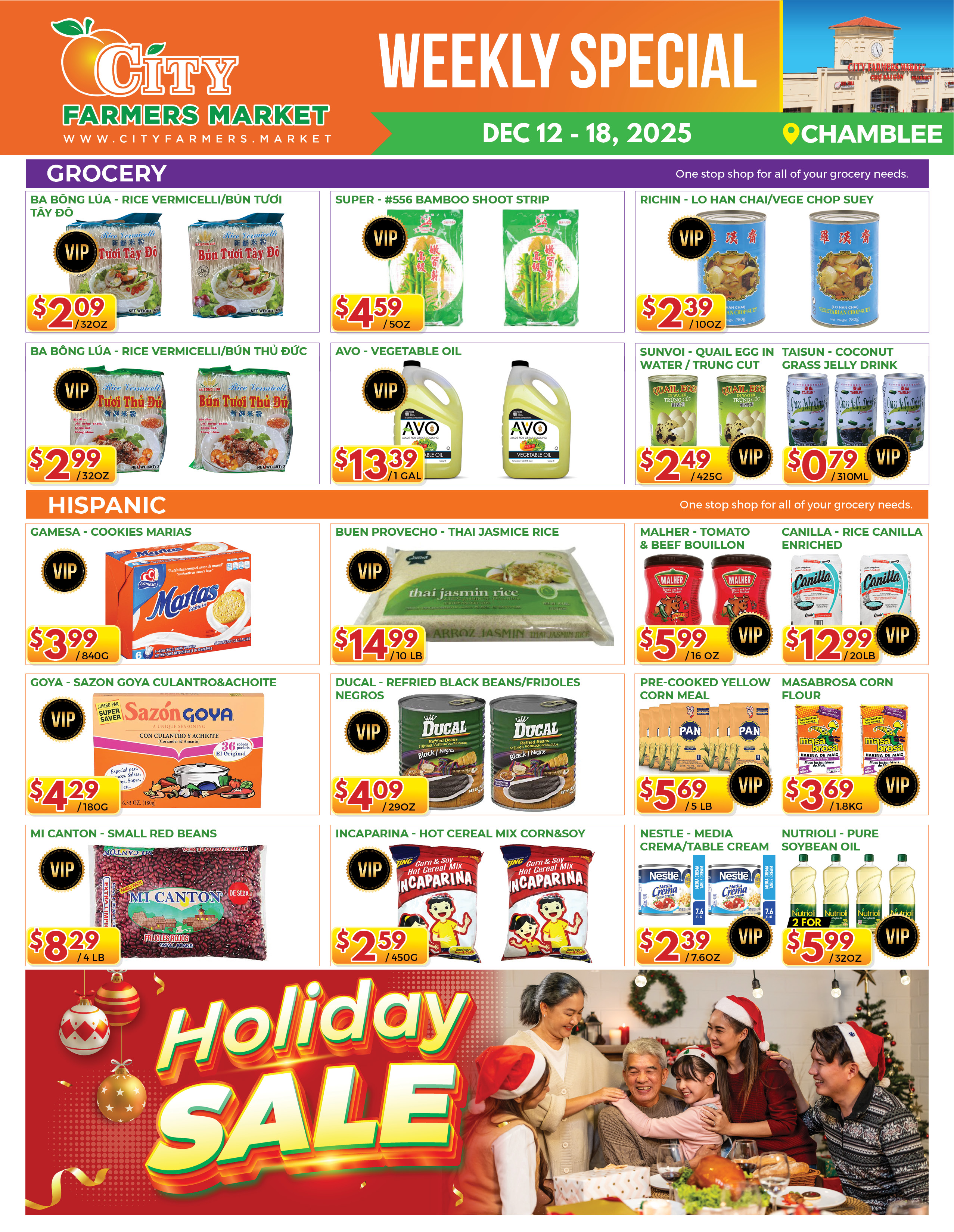 [object object] Weekly Special – CFM#1 @ Chamblee CFM1 Dec 12 18 2025