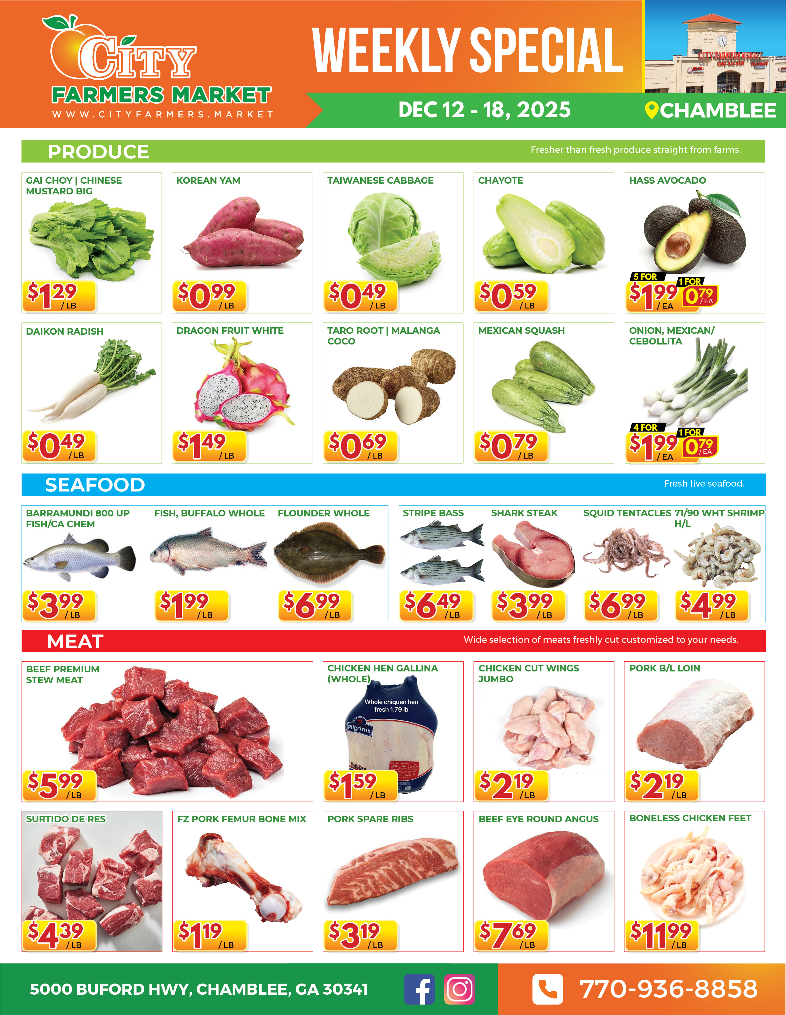 [object object] Weekly Special – CFM#1 @ Chamblee CFM1 Dec 12 18 20252