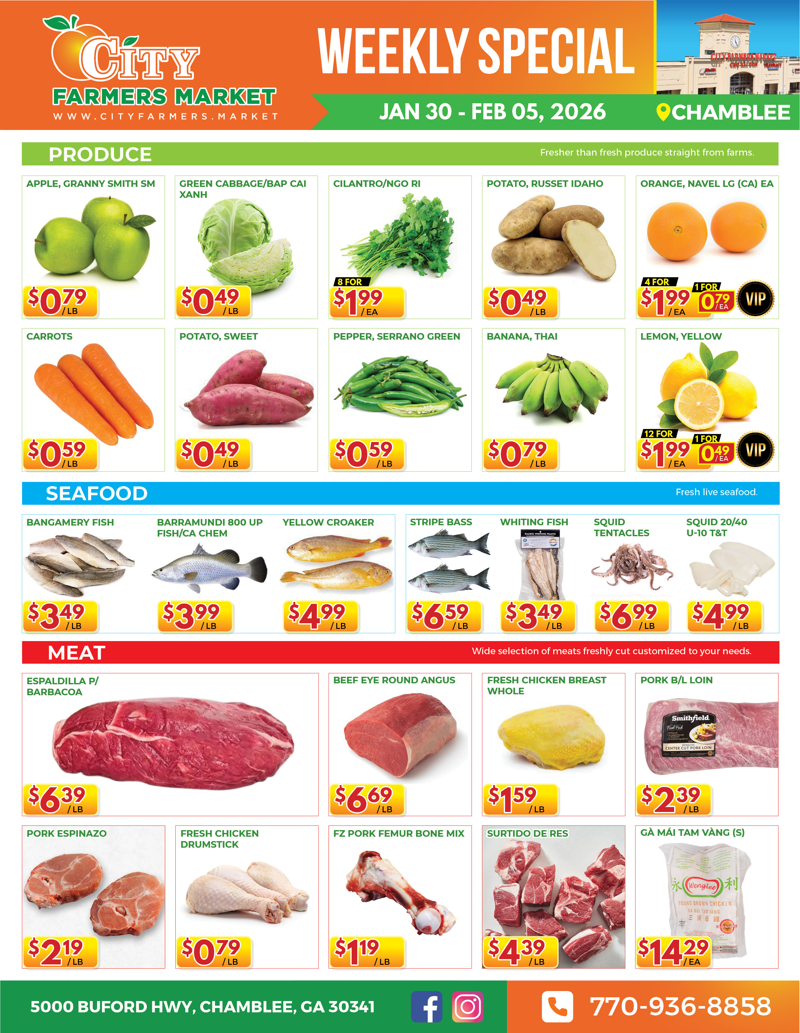 [object object] Weekly Special – CFM#1 @ Chamblee CFM1 Jan 30 Feb 05 20262