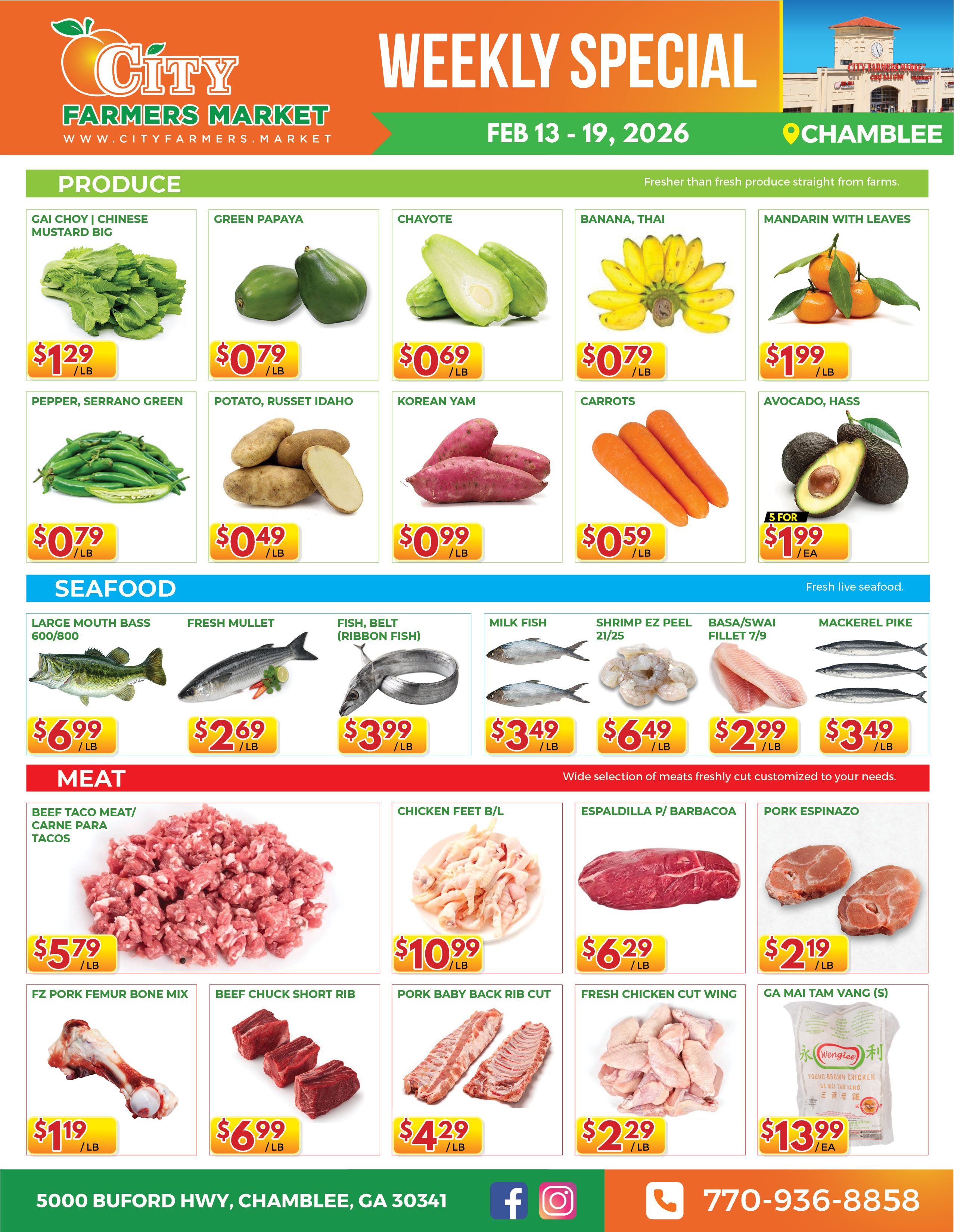 [object object] Weekly Special – CFM#1 @ Chamblee CFM1 Feb 13 19 20262