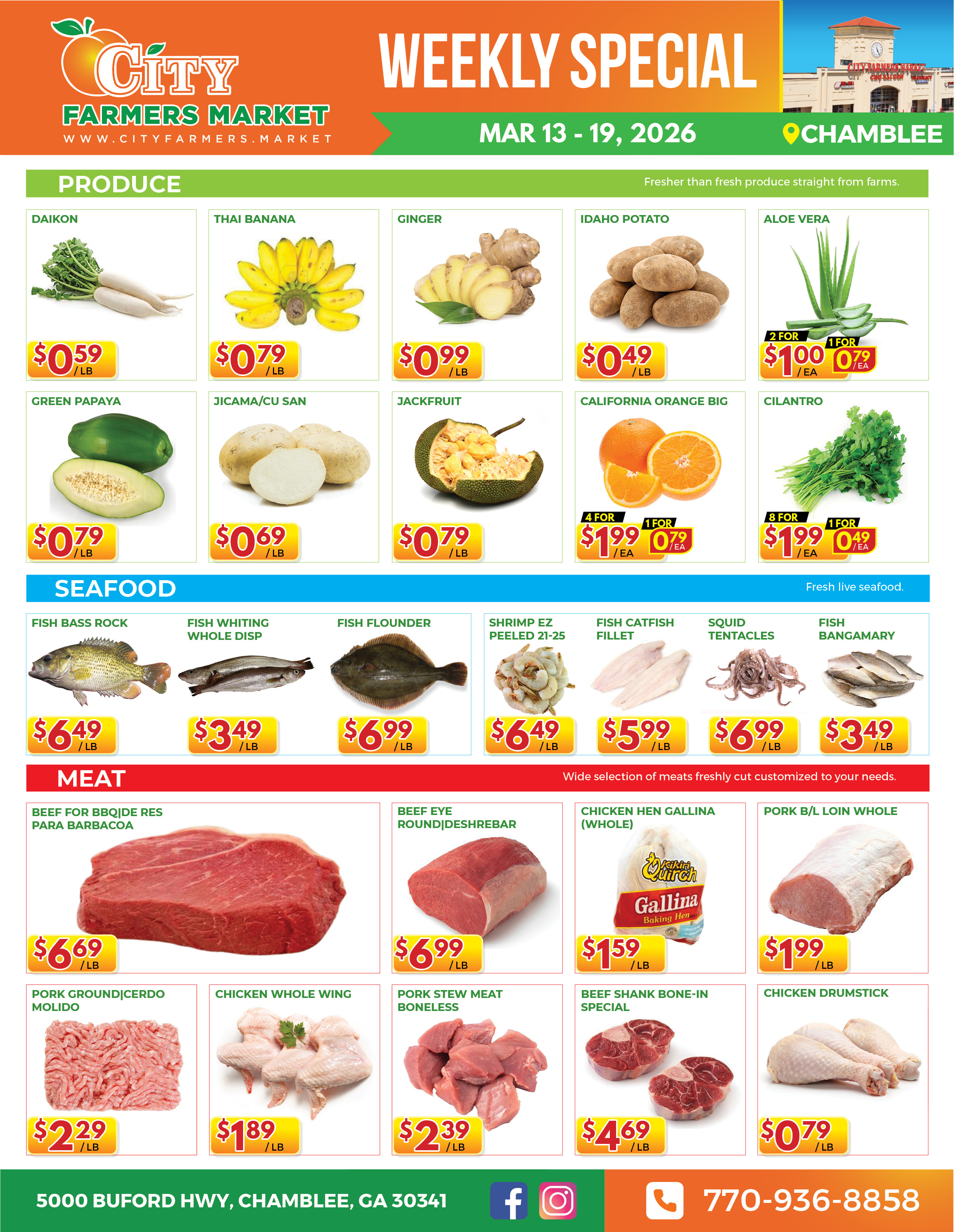 [object object] Weekly Special – CFM#1 @ Chamblee CFM1 Mar 13 19 20262