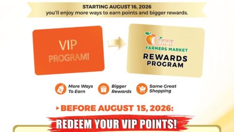 City Farmers Market Rewards · replacing the VIP Program